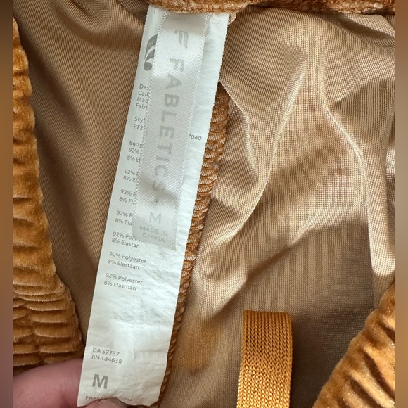 Fabletics Daria Velour Joggers in Light Honey - Picture 9 of 10